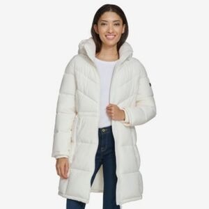 (5b)Dkny ladies long puffer jacket
